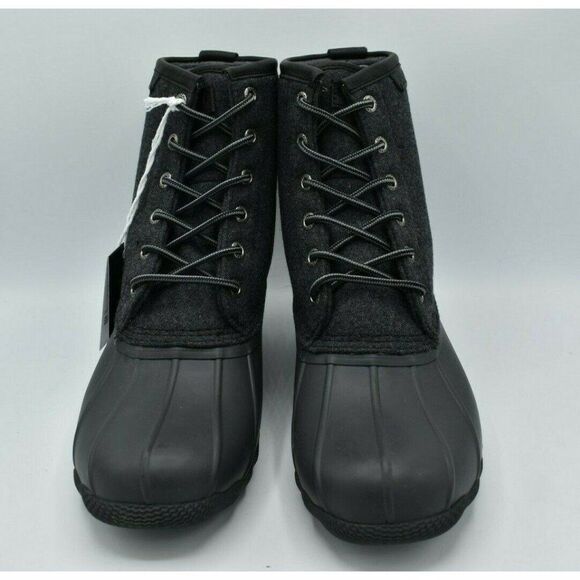 Sperry Mens Size‎ 8 M Saltwater Wool Dark Grey Duck Boots Shoes STS23076 main image 9